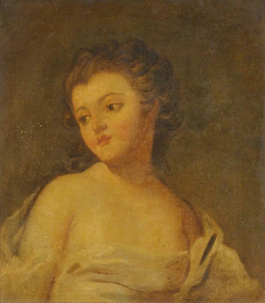 Young girl, draped in a dress - Joshua Reynolds