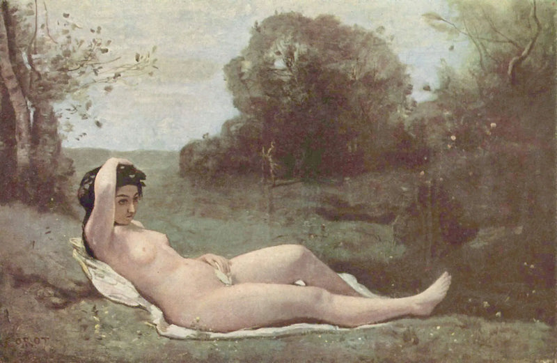 Young Girl in Green - Jean-Baptiste Camille Corot