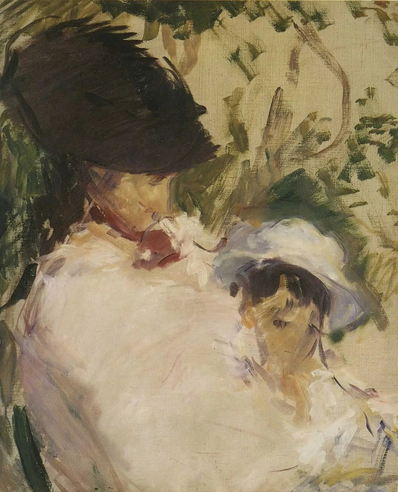 Young Girl and Child - Édouard Manet