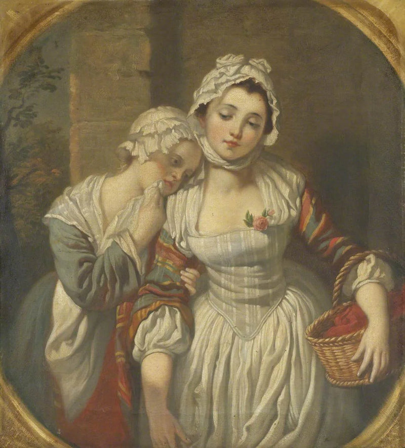 Young Girl and Her Servant - Jean-Baptiste Greuze
