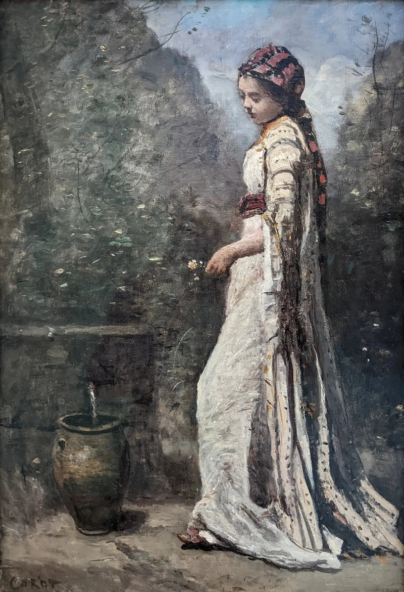 Young Greek Girl at the Fountain - Jean-Baptiste Camille Corot