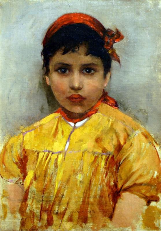 Young Jewish Girl, Tunis - Willard Metcalf
