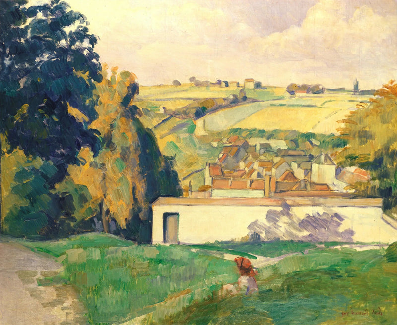 Young Girl on the Hill - Émile Bernard