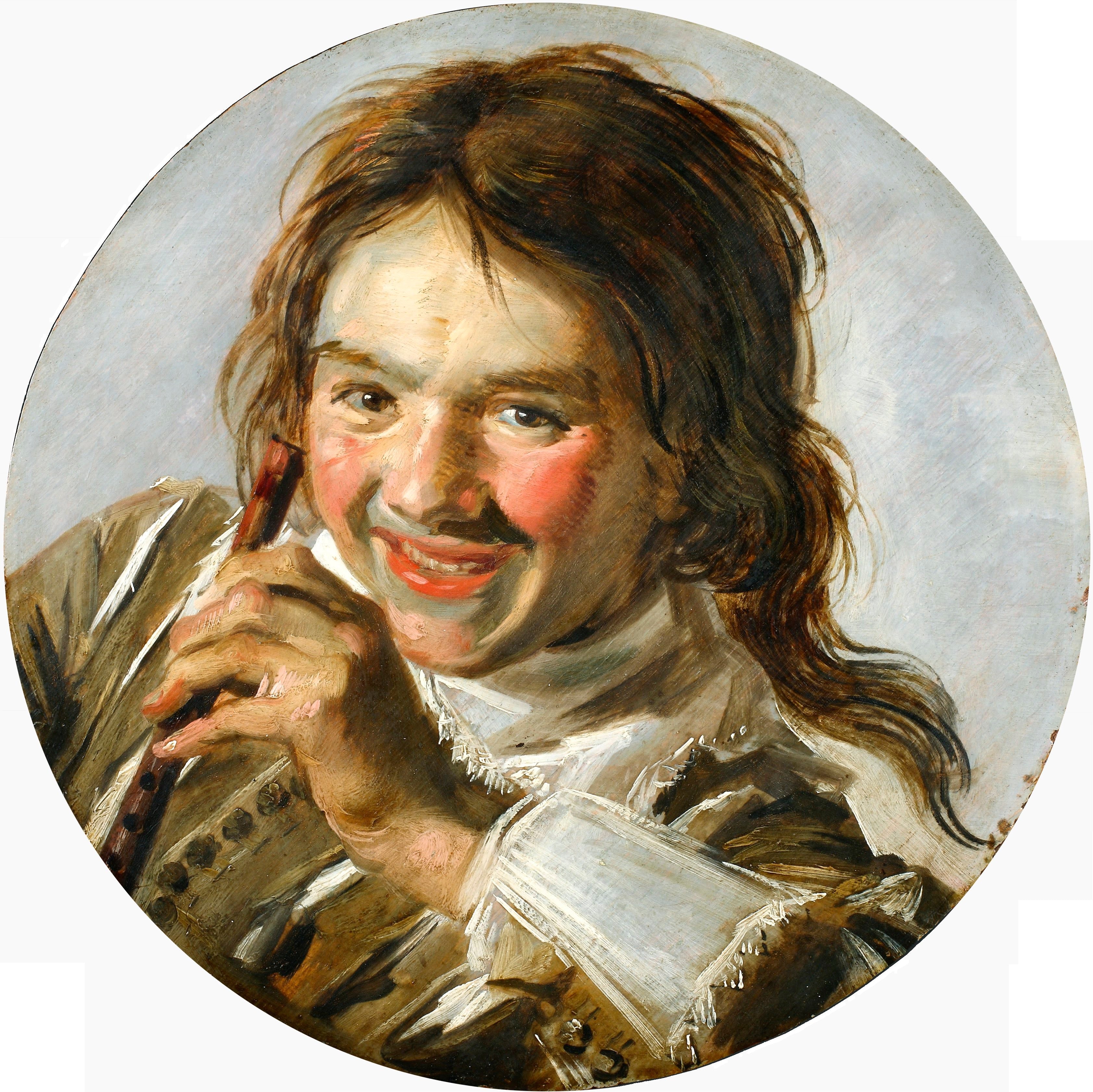 Jeune garçon riant avec une flûte - Frans Hals - Alpha Reproduction