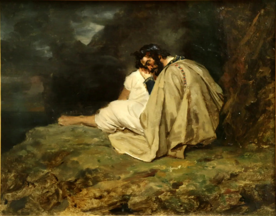 Young Greek Sleeping on a Rock by the Sea - Théodore Géricault