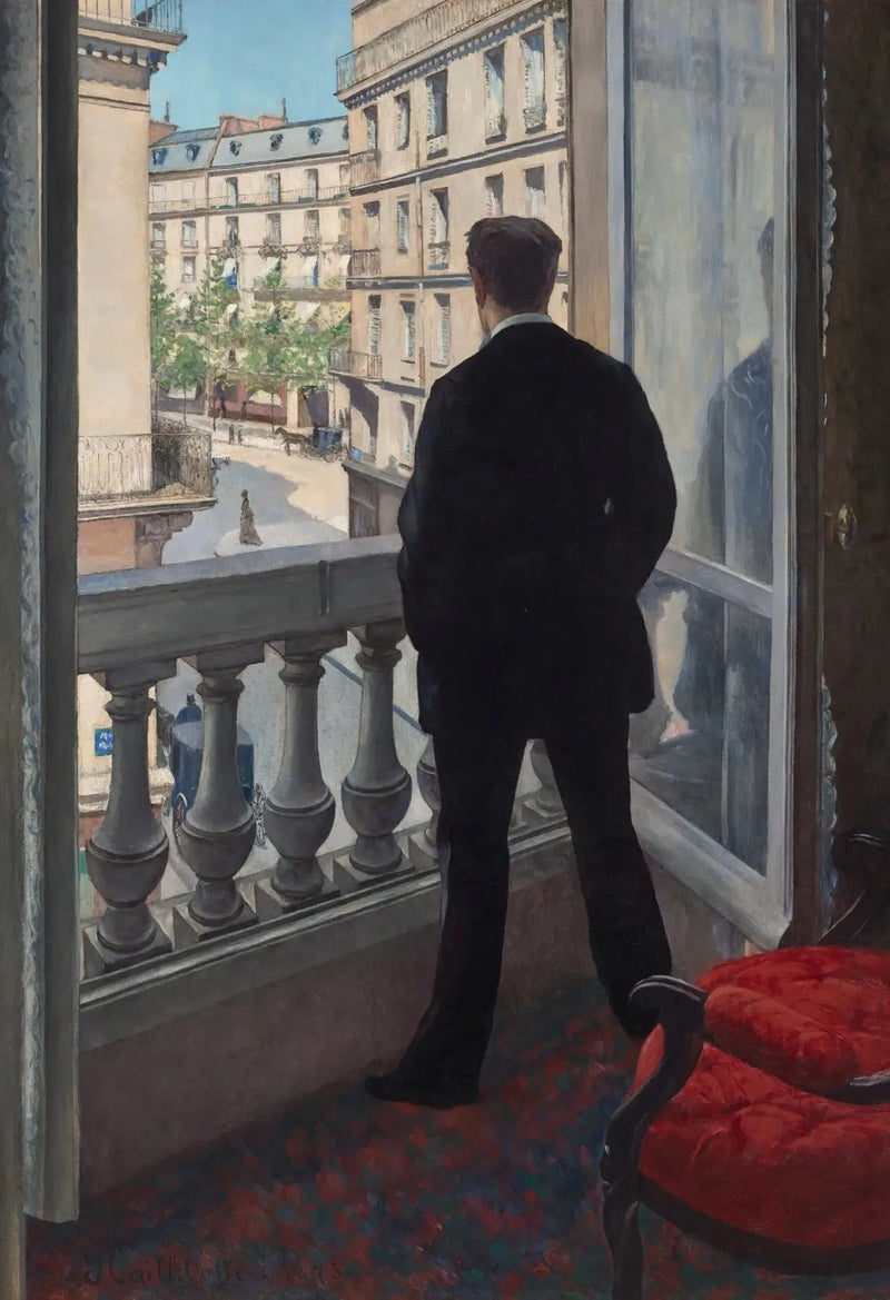 Young Man at His Window - Gustave Caillebotte