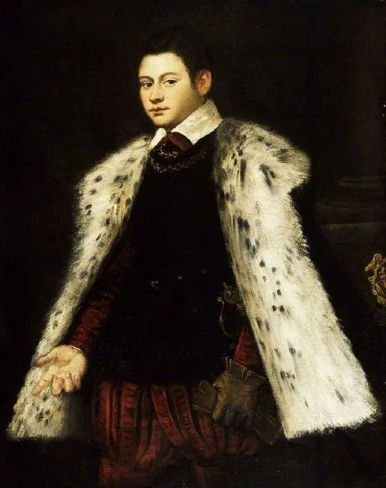 Young Man with Fur Coat, 1558 - Jacopo Tintoretto