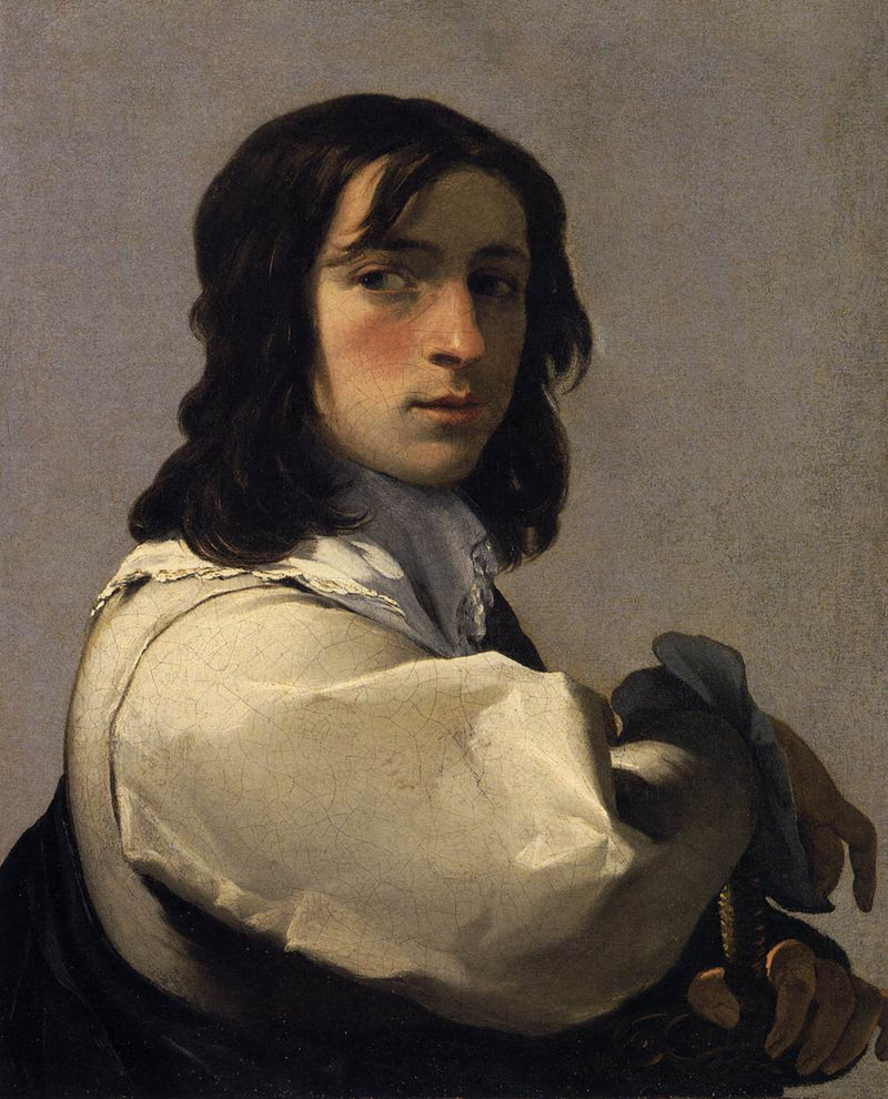 Young Man with a Sword - Eustache Le Sueur