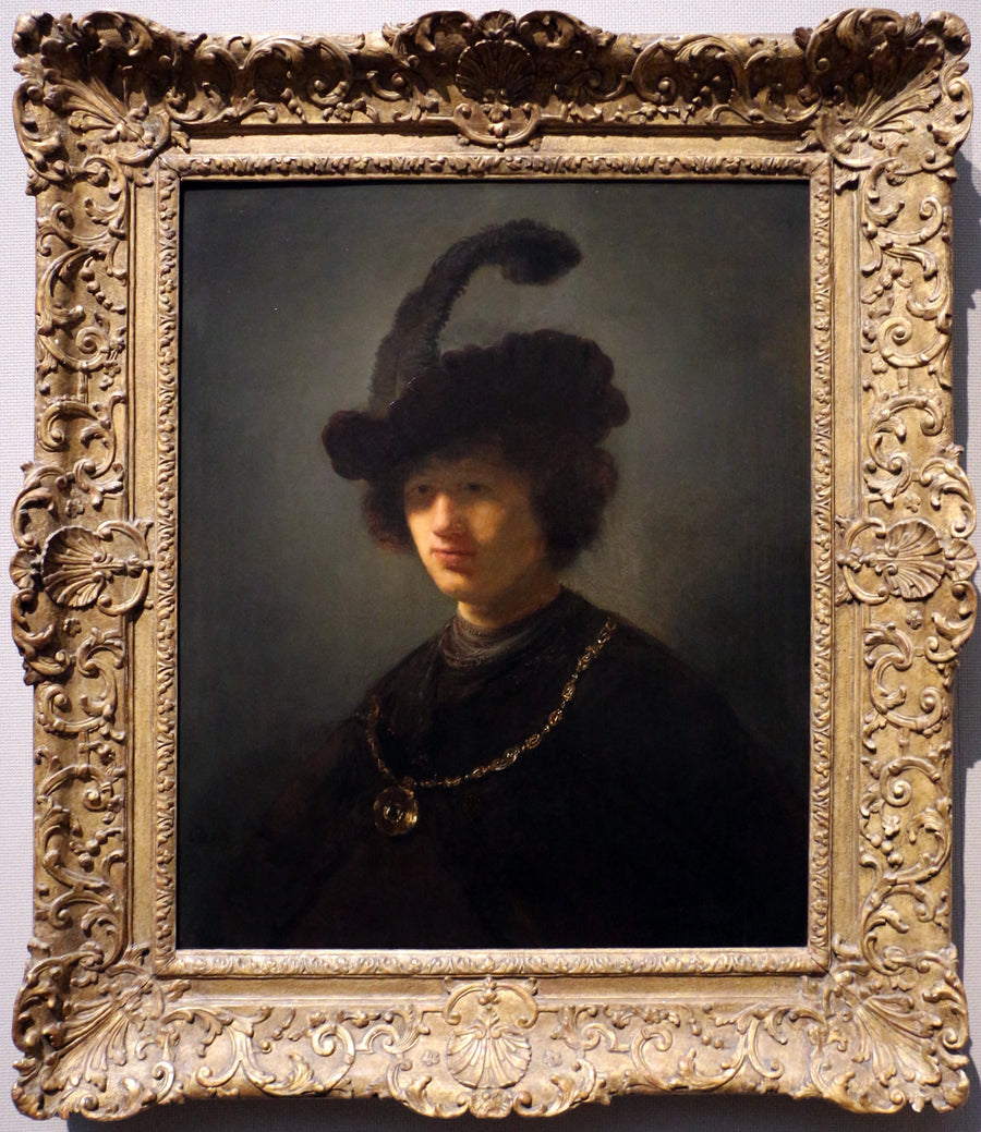 Young Man with Feathered Hat - Rembrandt
