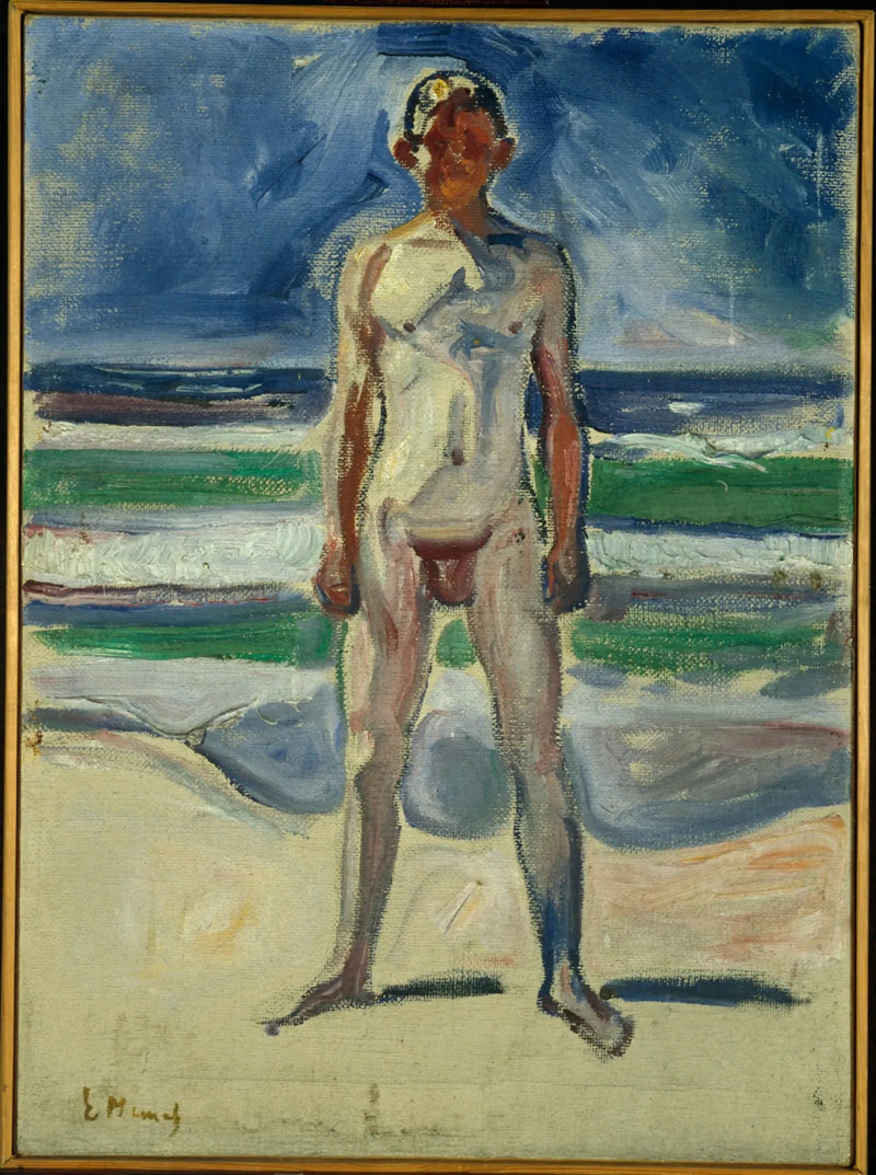 Young Man on the Beach - Edvard Munch