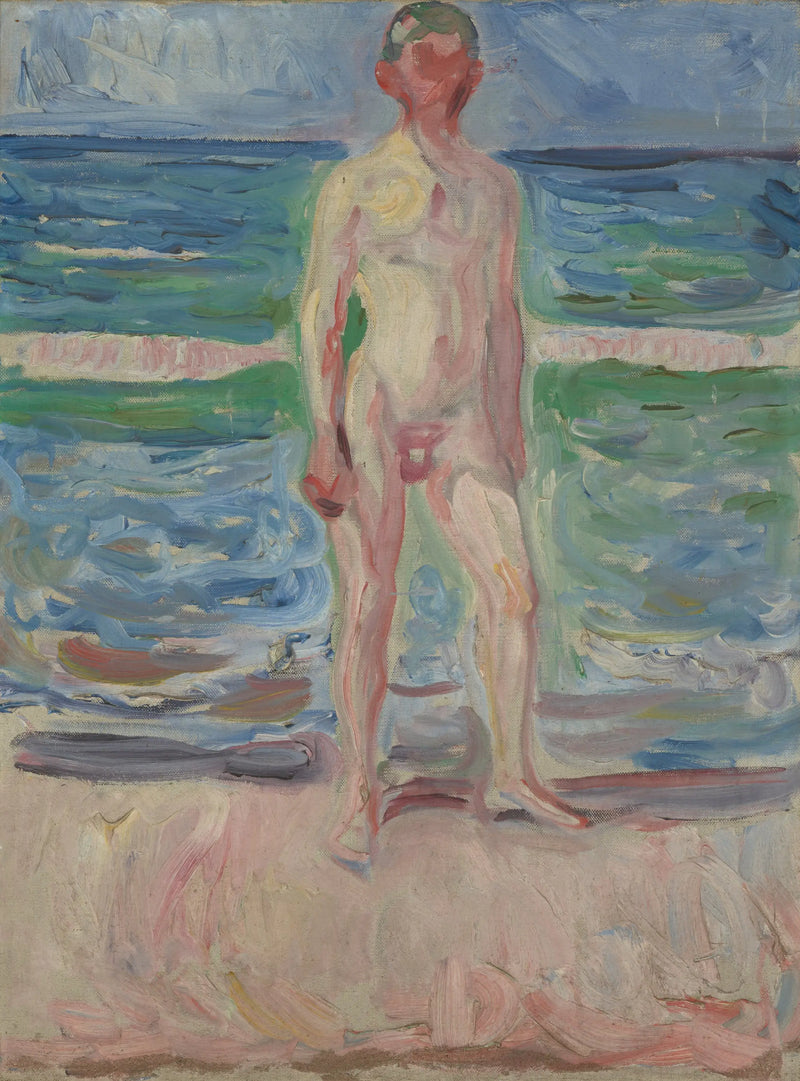 Young Man on the Beach - Edvard Munch