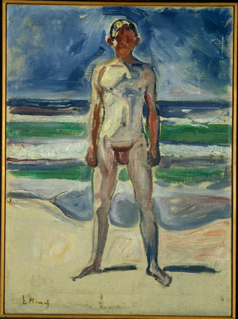 Young Man on the Beach - Edvard Munch