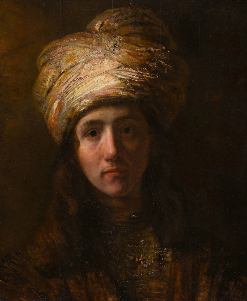Young Man with a Turban - Rembrandt
