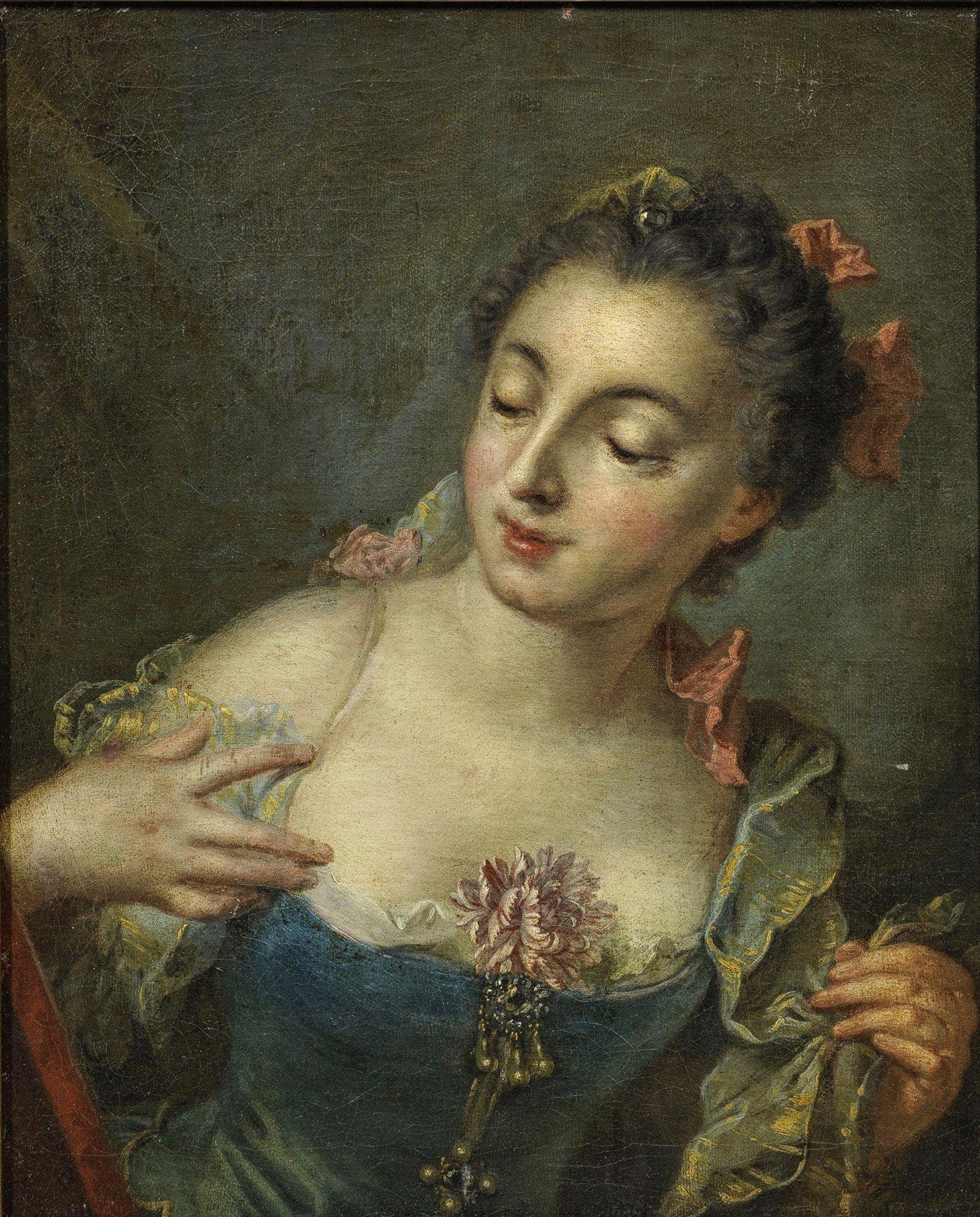Young Mademoiselle on the Left - François Boucher