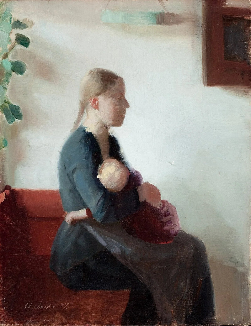Young mother with her child - Anna Ancher