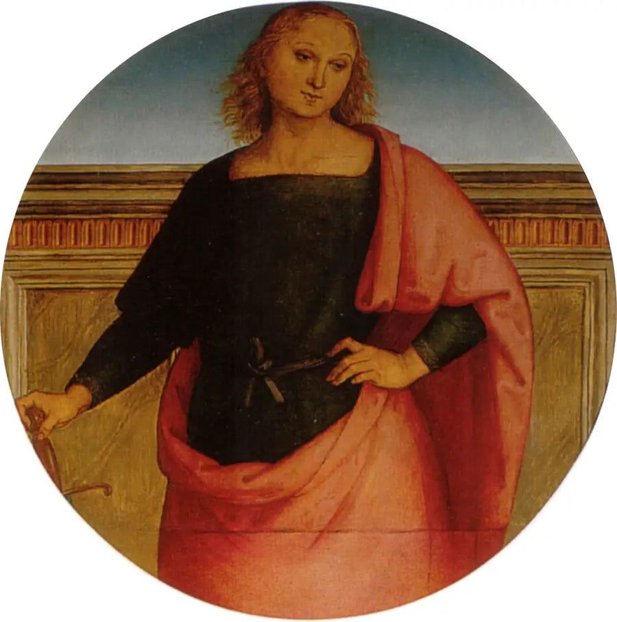 Young saint with a sword - Pietro Perugino