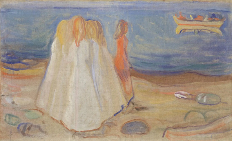 Young Women on the Beach (Frise Reinhardt) - Edvard Munch