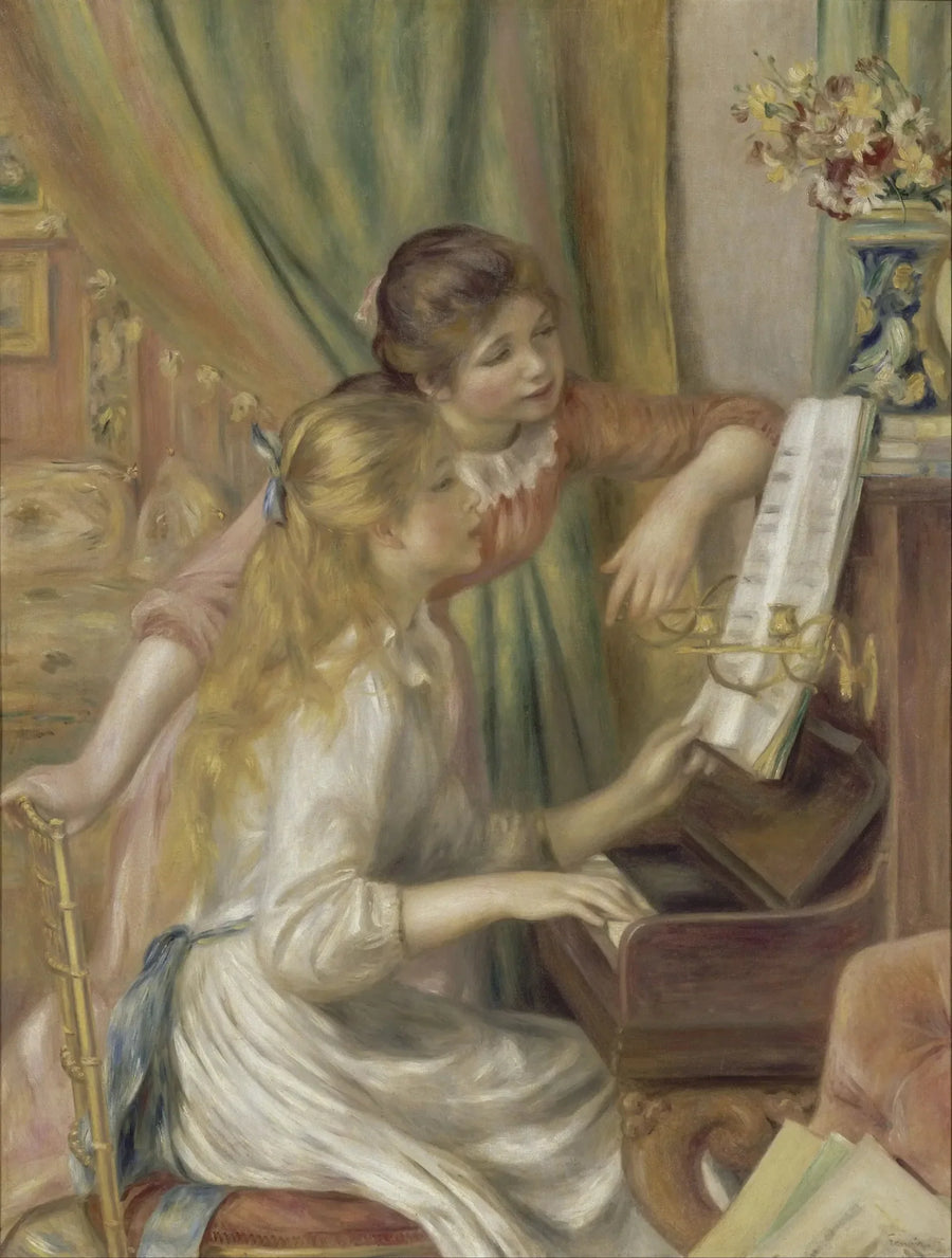 Young Girls at the Piano - Pierre-Auguste Renoir