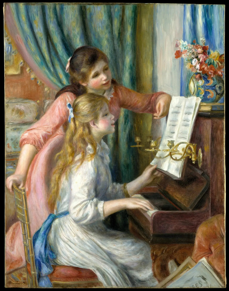 Young Girls at the Piano - Pierre-Auguste Renoir