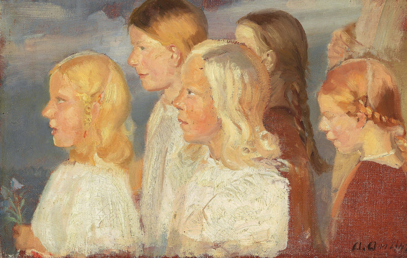 Young girls from Skagen. - Anna Ancher