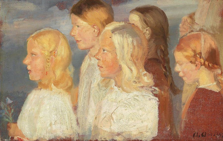 Young girls from Skagen. - Anna Ancher