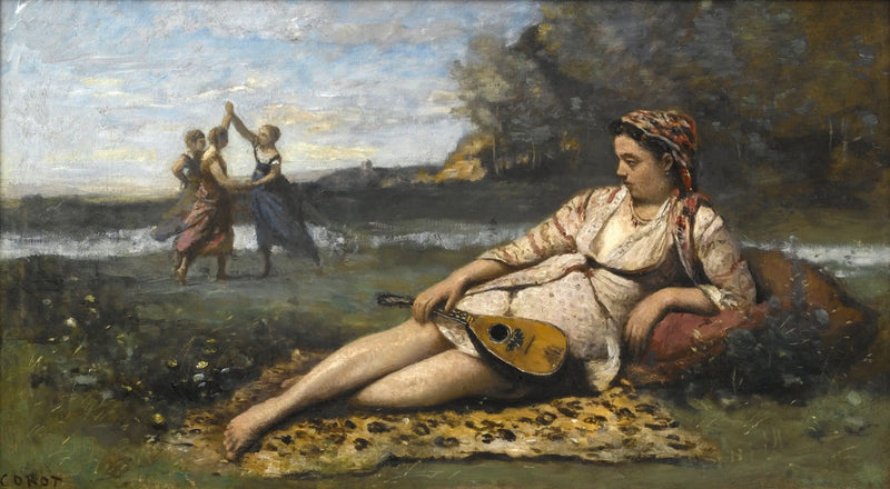 Young Girls of Sparta - Jean-Baptiste Camille Corot