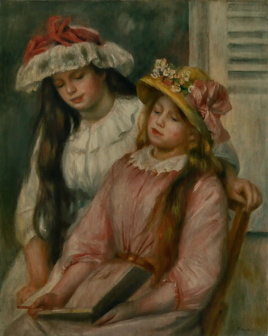 Young Girls Looking at an Album - Pierre-Auguste Renoir
