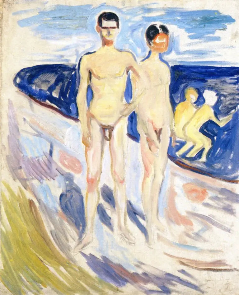 Young Men Bathing - Edvard Munch