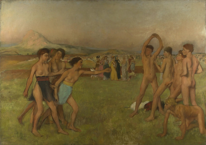 Young Spartans at Training - Edgar Degas
