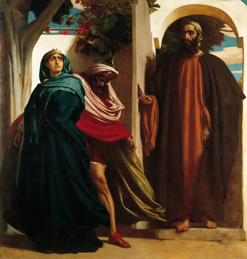 Jezebel and Ahab - Frederic Leighton
