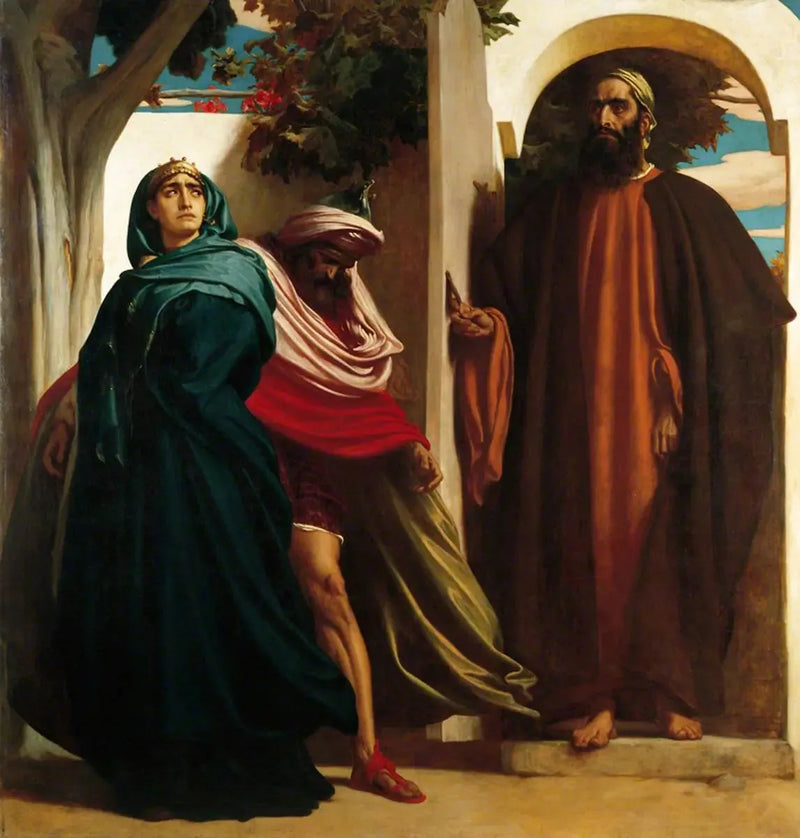Jezebel and Ahab - Frederic Leighton