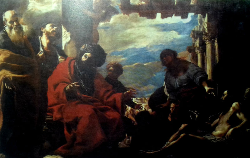 Job and His Friends - Mattia Preti