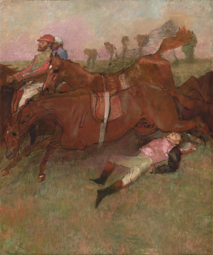 Scene of the Steeplechase: The Fallen Jockey - Edgar Degas