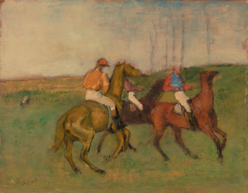 Jockeys and Racehorses - Edgar Degas