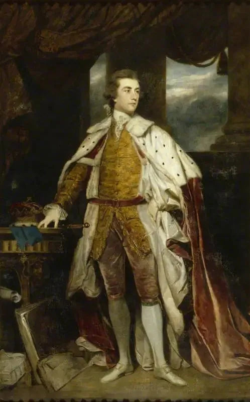 John Frederick Sackville, 3e duc de Dorset, KG (1745-1799) - Joshua Reynolds image 1 copie peinte à la main à l’huile