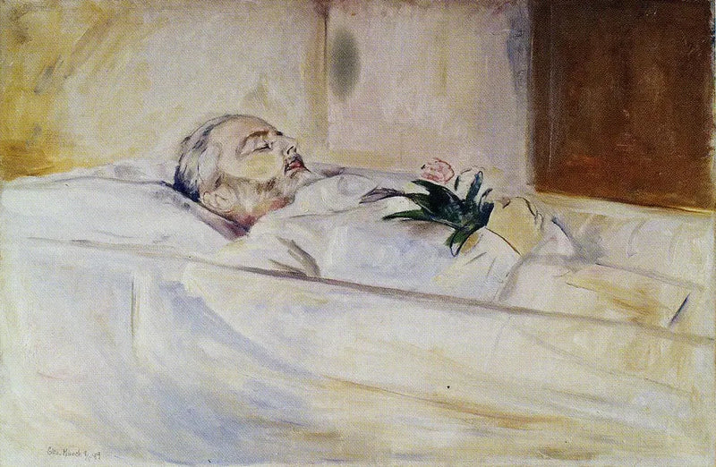 John Hazeland on his Deathbed - Edvard Munch
