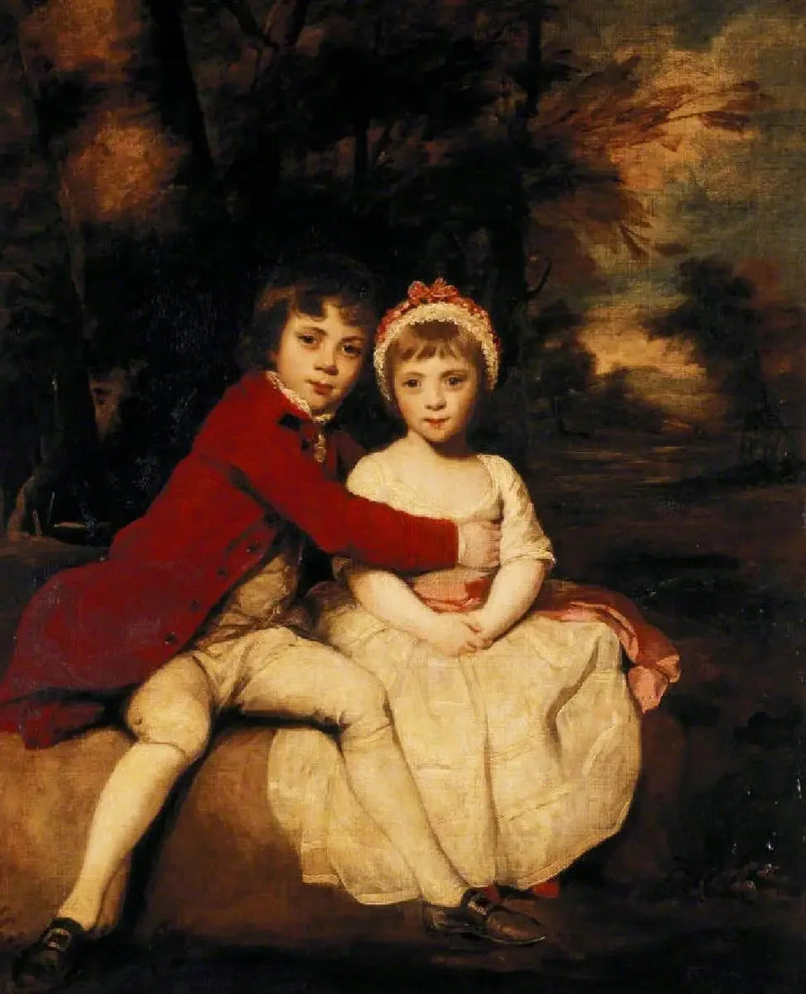 John Parker, future 1st Earl of Morley (1772-1840), and his sister Theresa Parker, future The Honourable Mrs. George Villiers (1775-1856), children - Joshua Reynolds