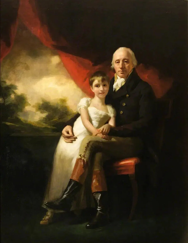 John Stirling de Kippendavie (1742–1816) and his youngest daughter, Jean Wilhelmina (1804–1859) - Henry Raeburn
