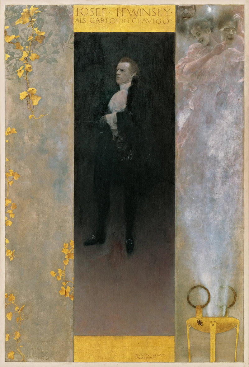 Josef Lewinsky as Carlos in Clavigo - Gustav Klimt