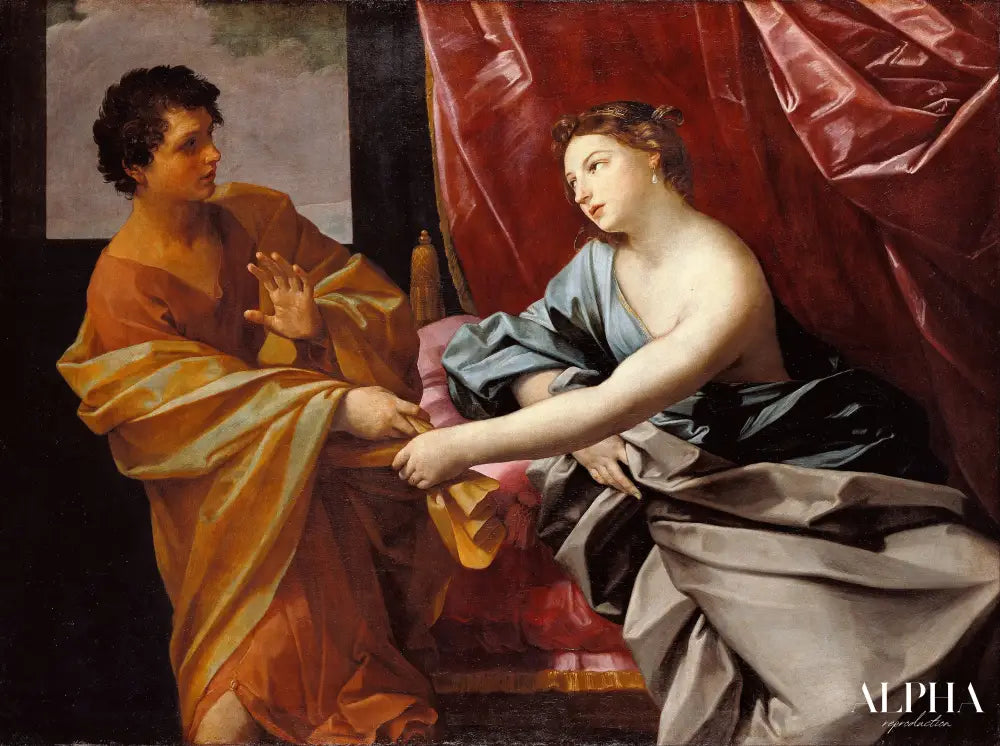 Joseph et la femme de Potiphar - Guido Reni Reproductions de tableaux à la peinture à l’huile