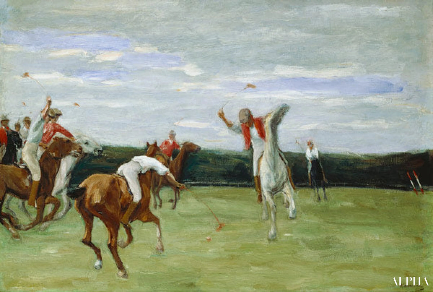 Polo player in Jenisch Park, Hamburg, 1903 - Max Liebermann - High-quality reproductions of paintings and artworks