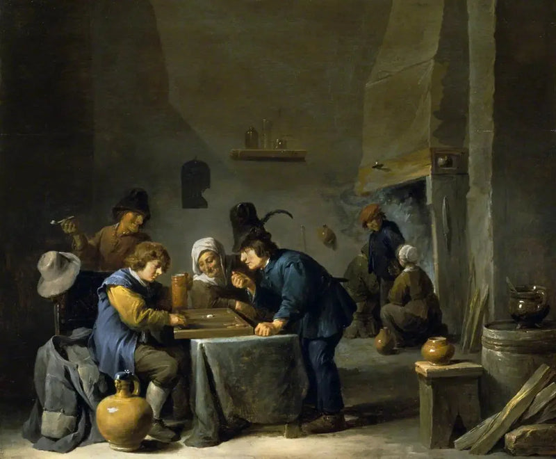 Trictrac Players - David Teniers the Younger