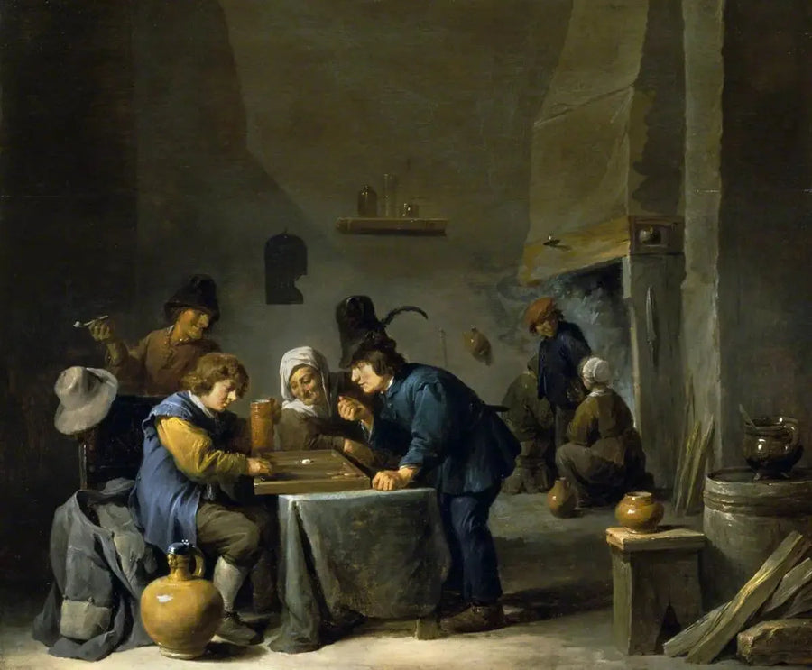 Trictrac Players - David Teniers the Younger
