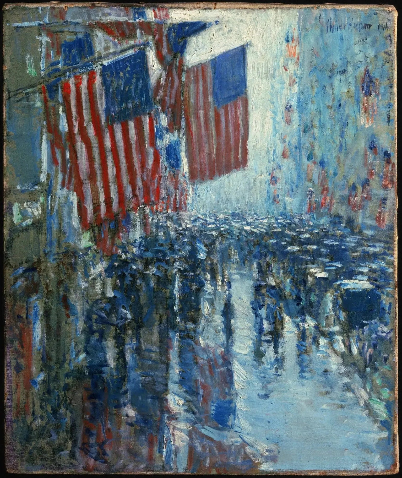 Jour de pluie, Cinquième Avenue - Childe Hassam image 1 reproduction réalisée par Alpha Reproduction