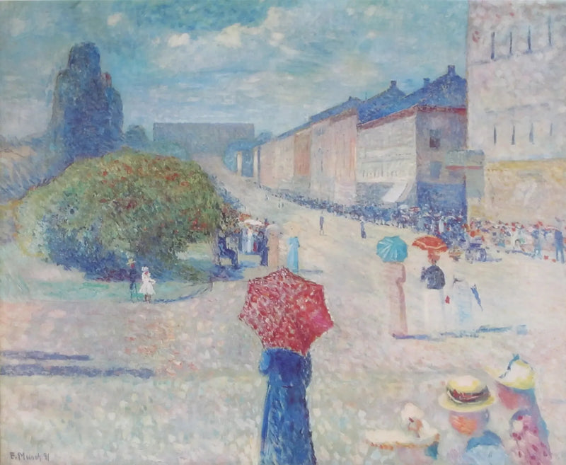 Spring Day on Karl Johan - Edvard Munch