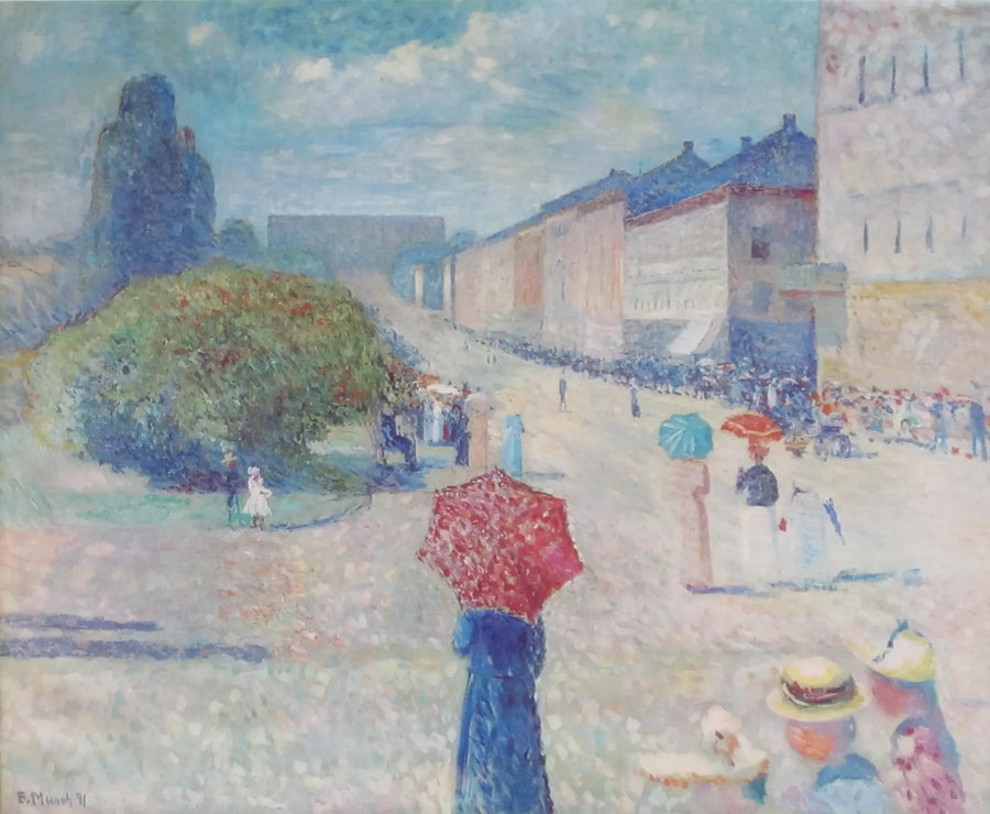 Spring Day on Karl Johan - Edvard Munch