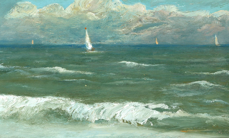 A summer day at the seaside in Skagen. - Michael Peter Ancher