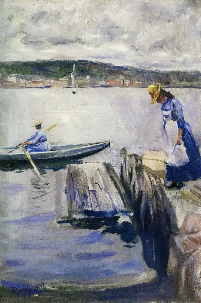 Summer Day on the Dock - Edvard Munch