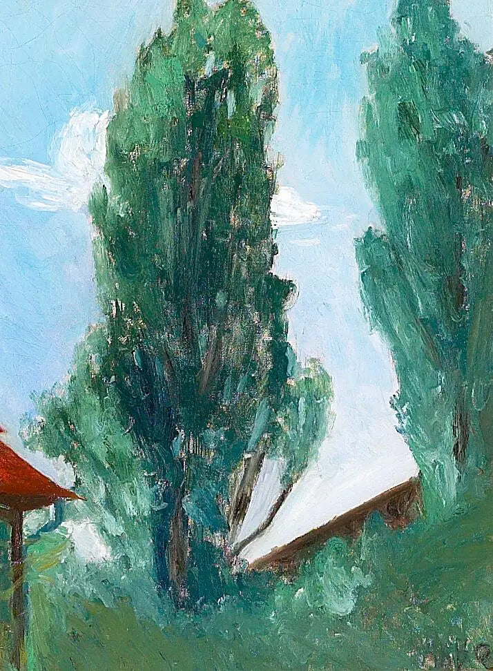 Journée d’été avec de grands trois. - H. A. Brendekilde - Alpha Reproduction