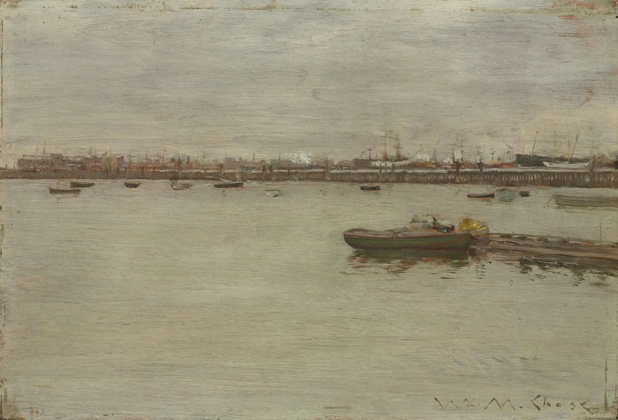 Gray Day over the Bay - William Merritt Chase